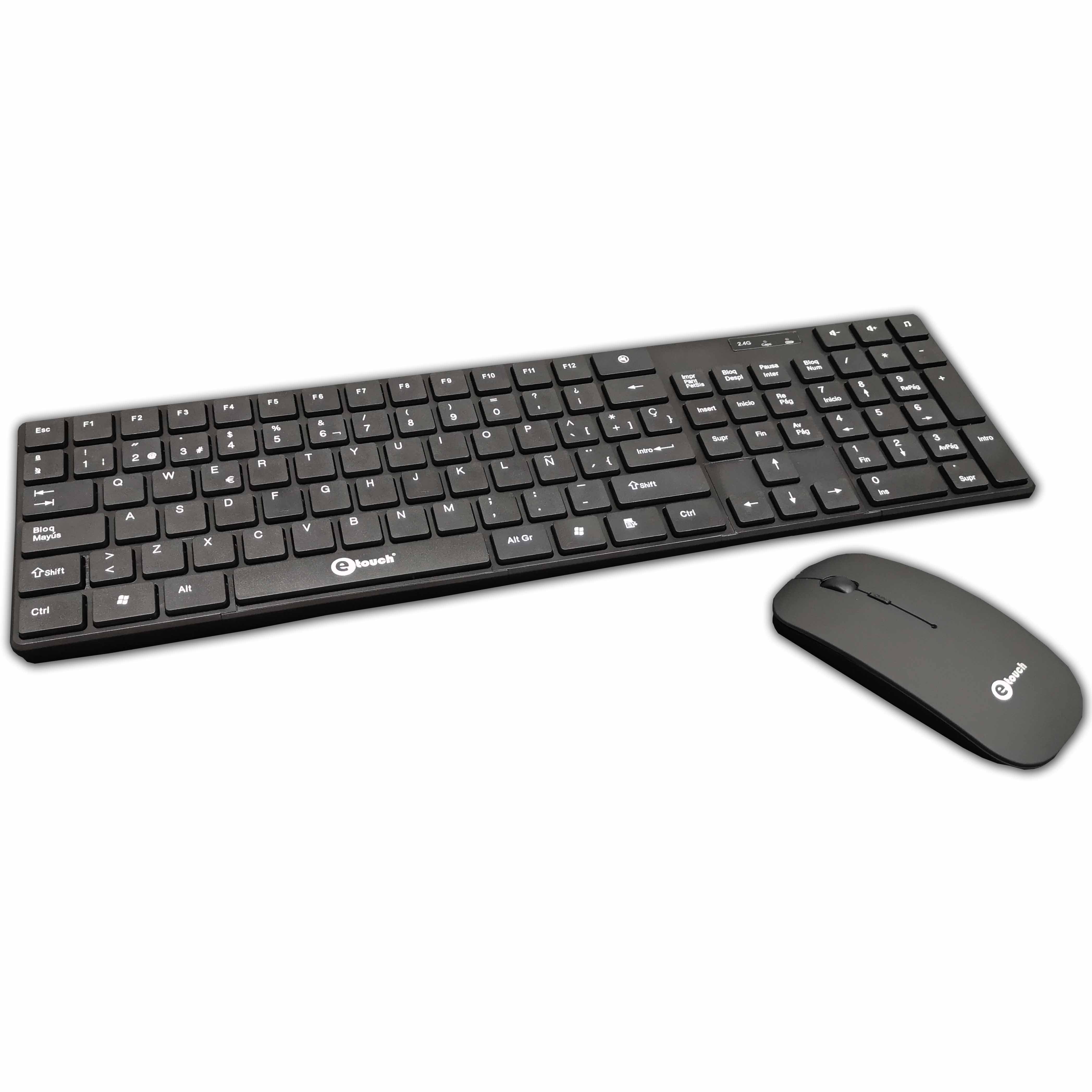 Teclados Etouch Teclado Mouse Inalabrico Combo Luxe Etouch